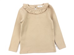 Lil Atelier nougat ruffle blouse